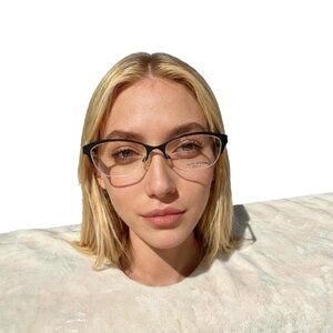 New Bloom Optics Petite Stylish Rose Black Black Eyeglasses